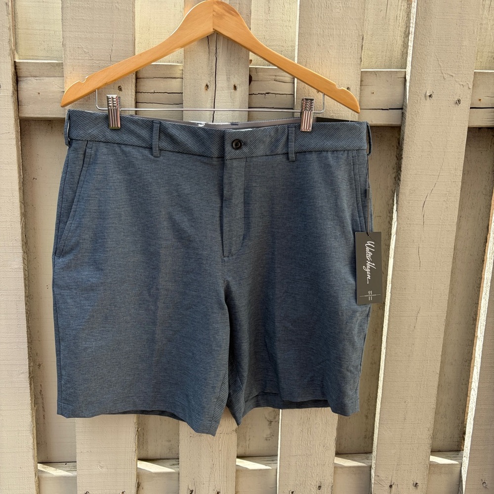 Walter Hagen Blue Heathered Performance Shorts
